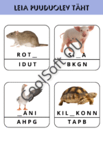 Leia puuduv täht tööleht