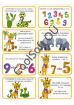 Hariva ja värvilise lauamängu “Kiki seikluskaart” arvutamist ja loendamist puudutav ülesannete kaart. Mängus kaelkirjak Kiki rändab džunglis, kõrbes ja linnas, täites lõbusaid ülesandeid. 🎲🦒