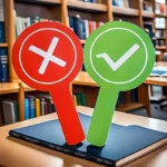 Roheline ja punane õppevahend laste käes – märk „ÕIGE“ ja „VALE“. Sobivad kasutamiseks mängudes, viktoriinides ja tundides. ✅❌