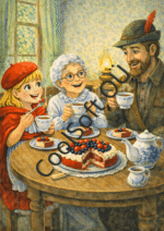 Muinasjutt Punamütsike – jutustamispildid