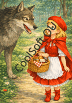 Muinasjutt Punamütsike – jutustamispildid